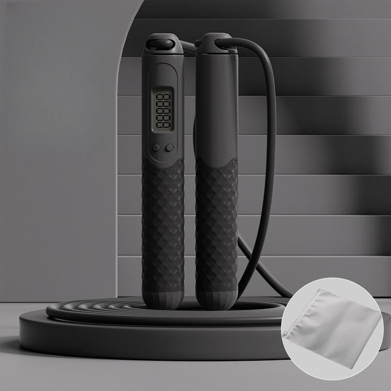 Adult Skipping Rope Body Shaping Fat Loss Big Ball Weight Wire Rope Dual-Purpose Counting Large Cordless Ball-Weighted Jump Rope Home Workout Equipment Exercise