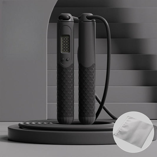 Adult Skipping Rope Body Shaping Fat Loss Big Ball Weight Wire Rope Dual-Purpose Counting Large Cordless Ball-Weighted Jump Rope Home Workout Equipment Exercise