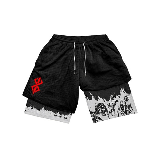 All-In-One Design Anime Graphic Gym Shorts